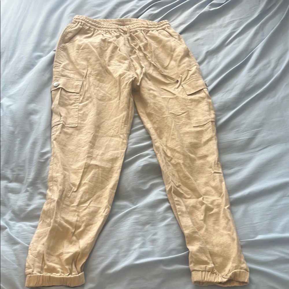 Love Tree Tan Straight Leg Pants